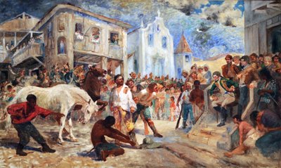 Trial of Filipe dos Santos (Depicts the final scene of the Revolt of Filipe dos Santos, which occurred in 1720, in Vila Rica, Minas Gerais, Brazil) by Antonio Parreiras